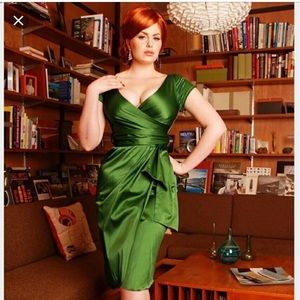 Pinup Couture Ava Madmen dress in emerald green S